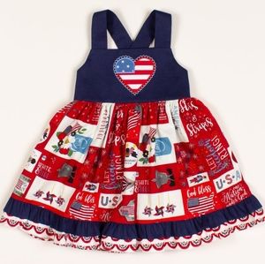 🆕️🇺🇲NWT Ricrac & Ruffles Indivisible Dress